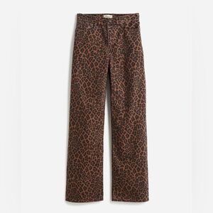 Madewell Low-Slung Baggy Jeans in Animal Print